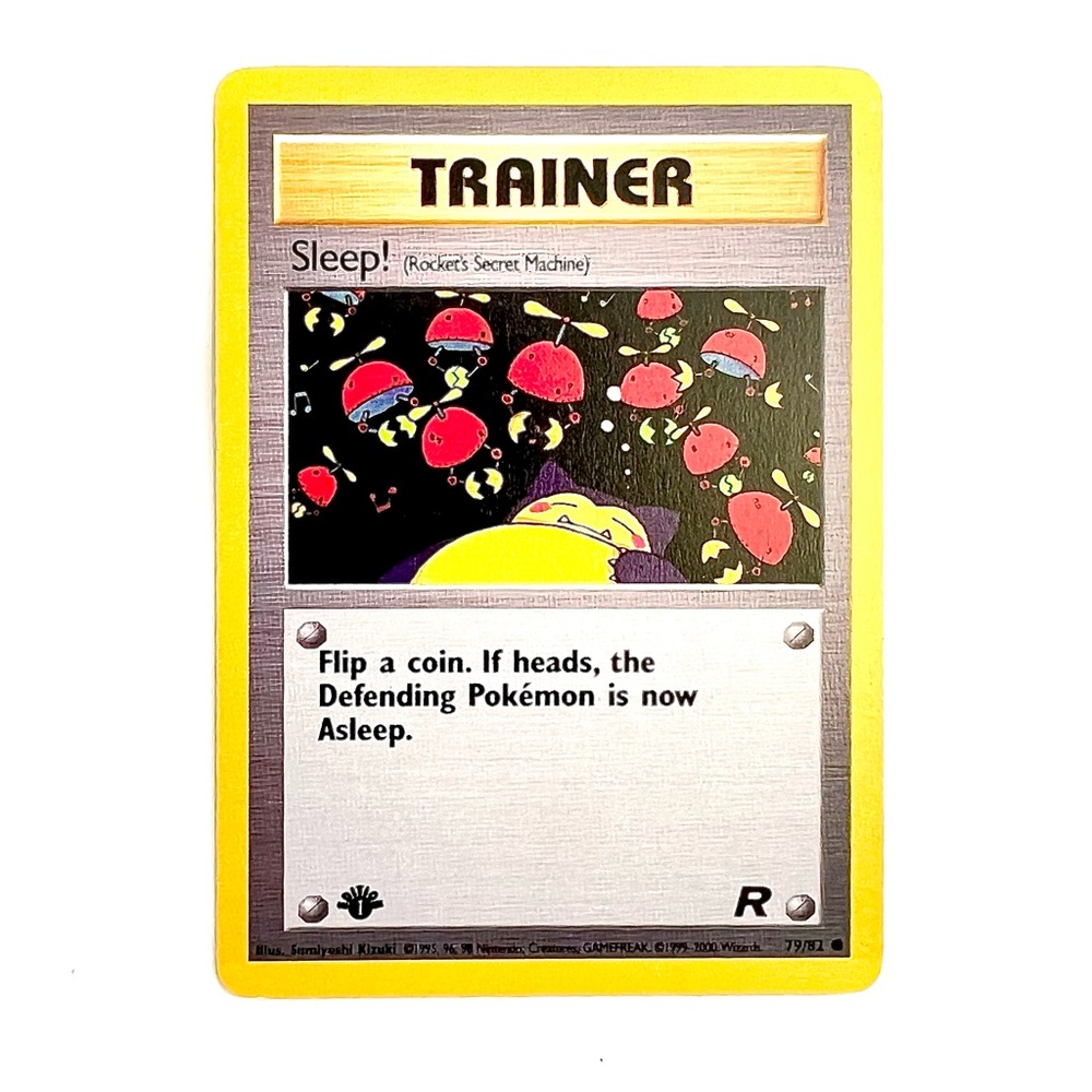 Team Rocket Sleep! Trainer 1st Edition Pokémon Vintage Card Rare TCG